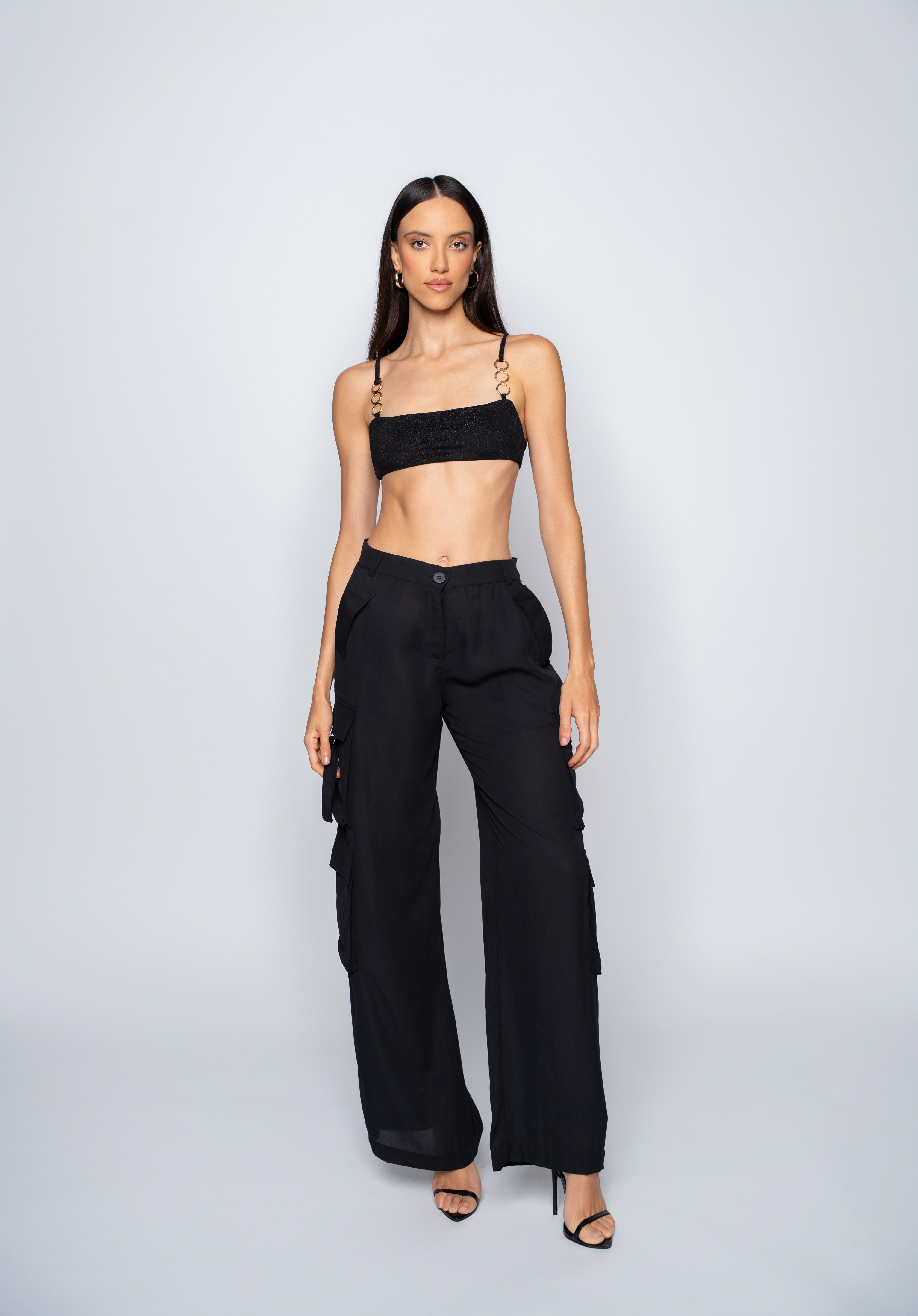 Jade Cargo Pants – Black
