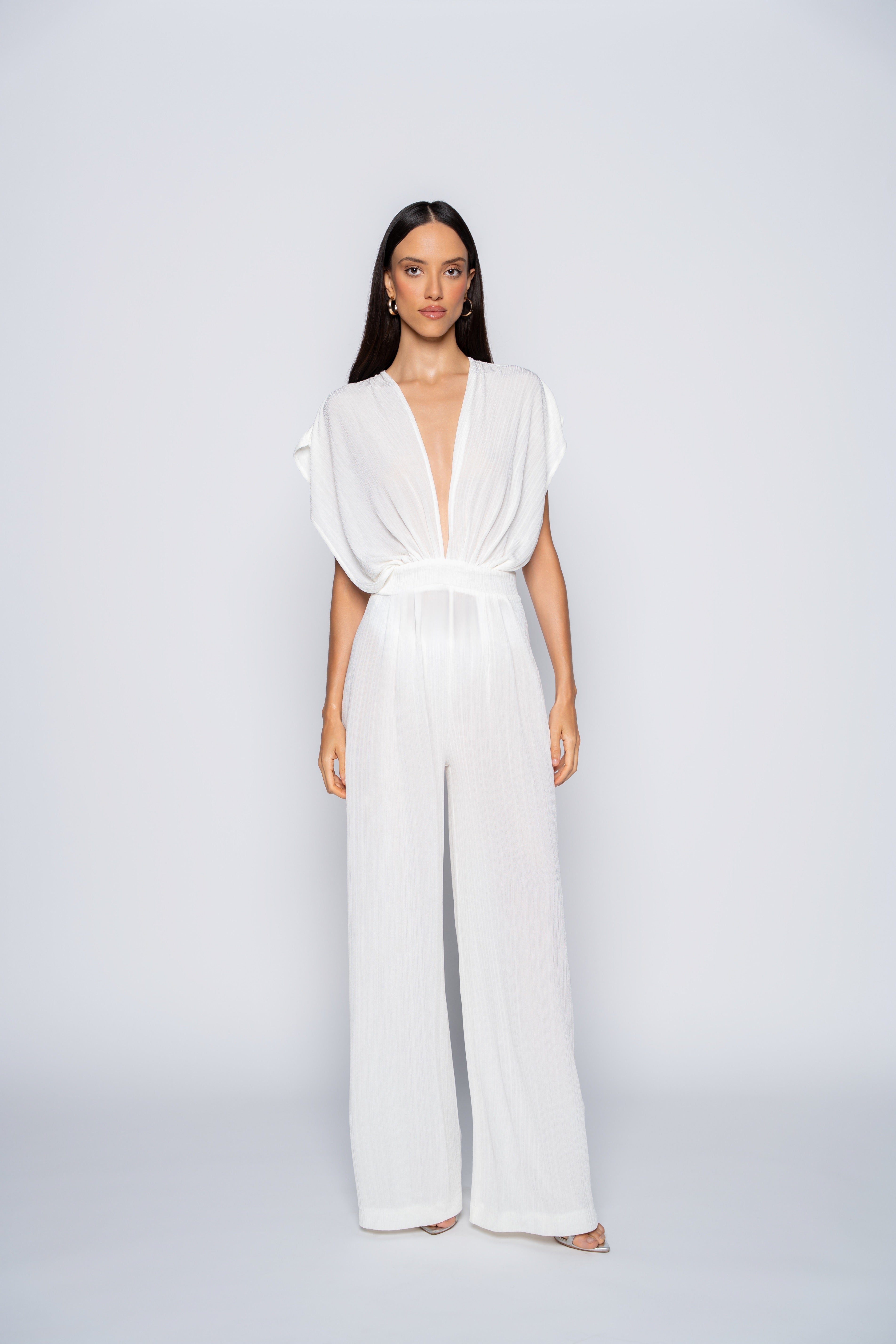 Topaz Jumpsuit – Creamy Off-White