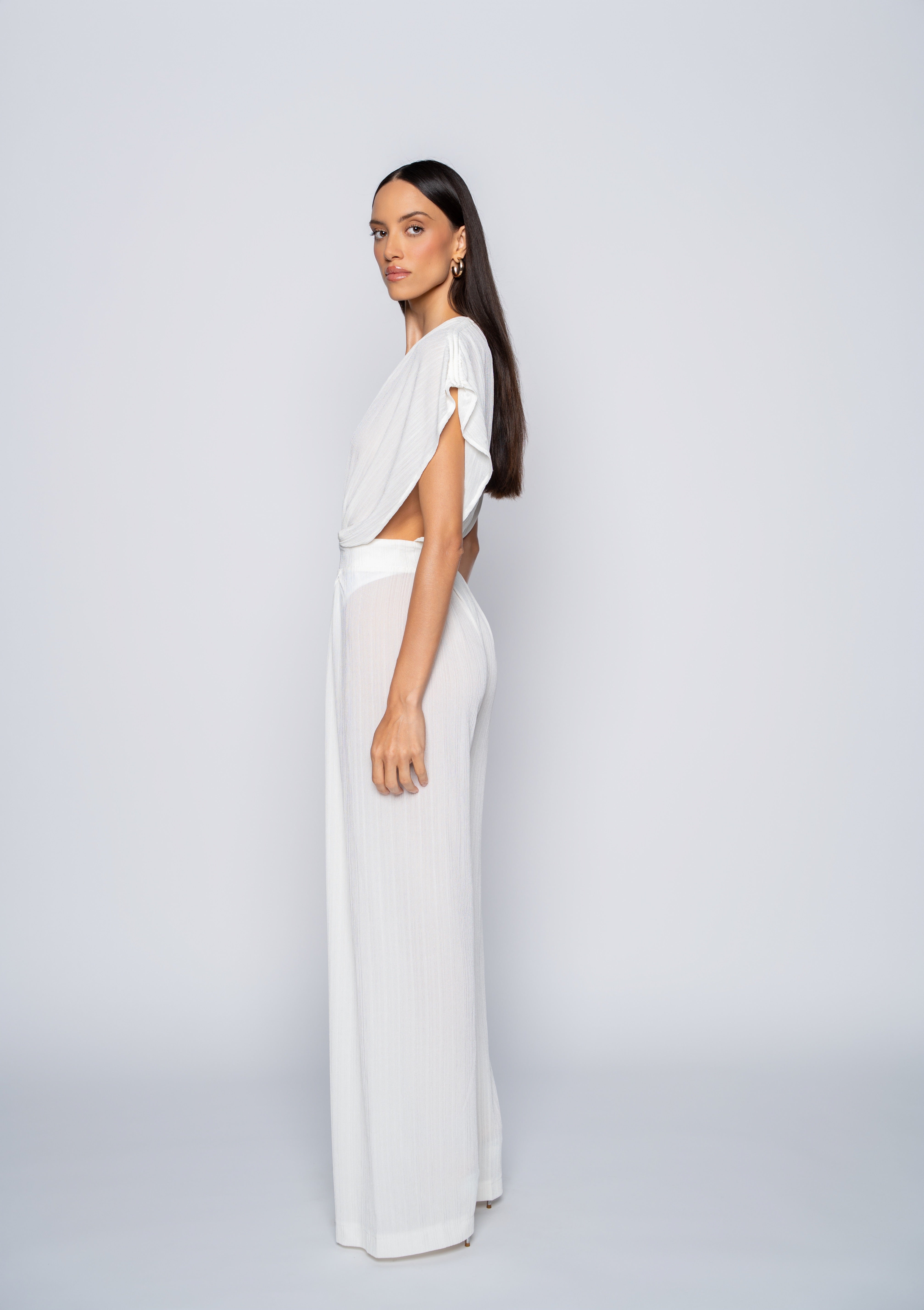 Topaz Jumpsuit – Creamy Off-White