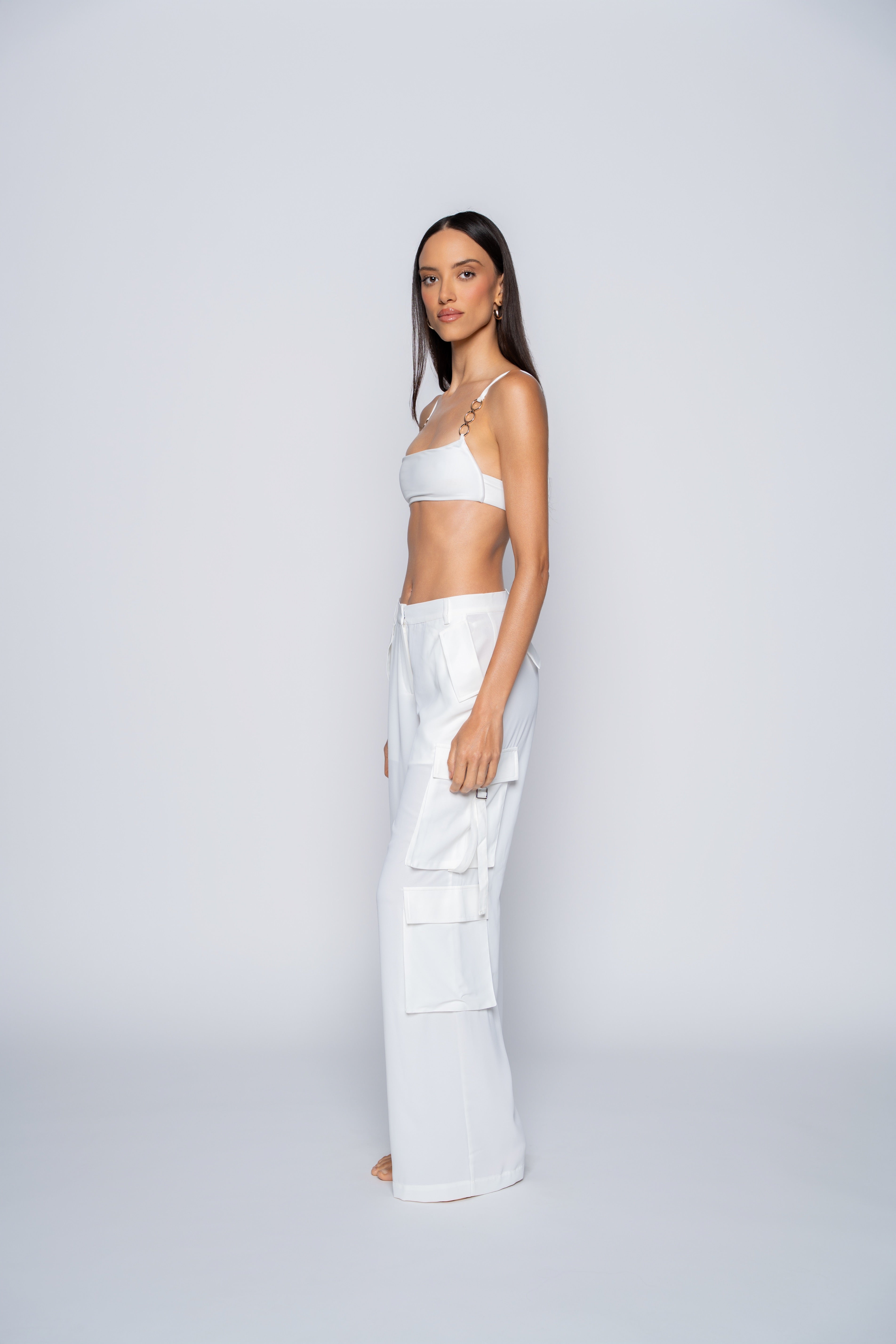Jade Cargo Pants – Creamy Off-White