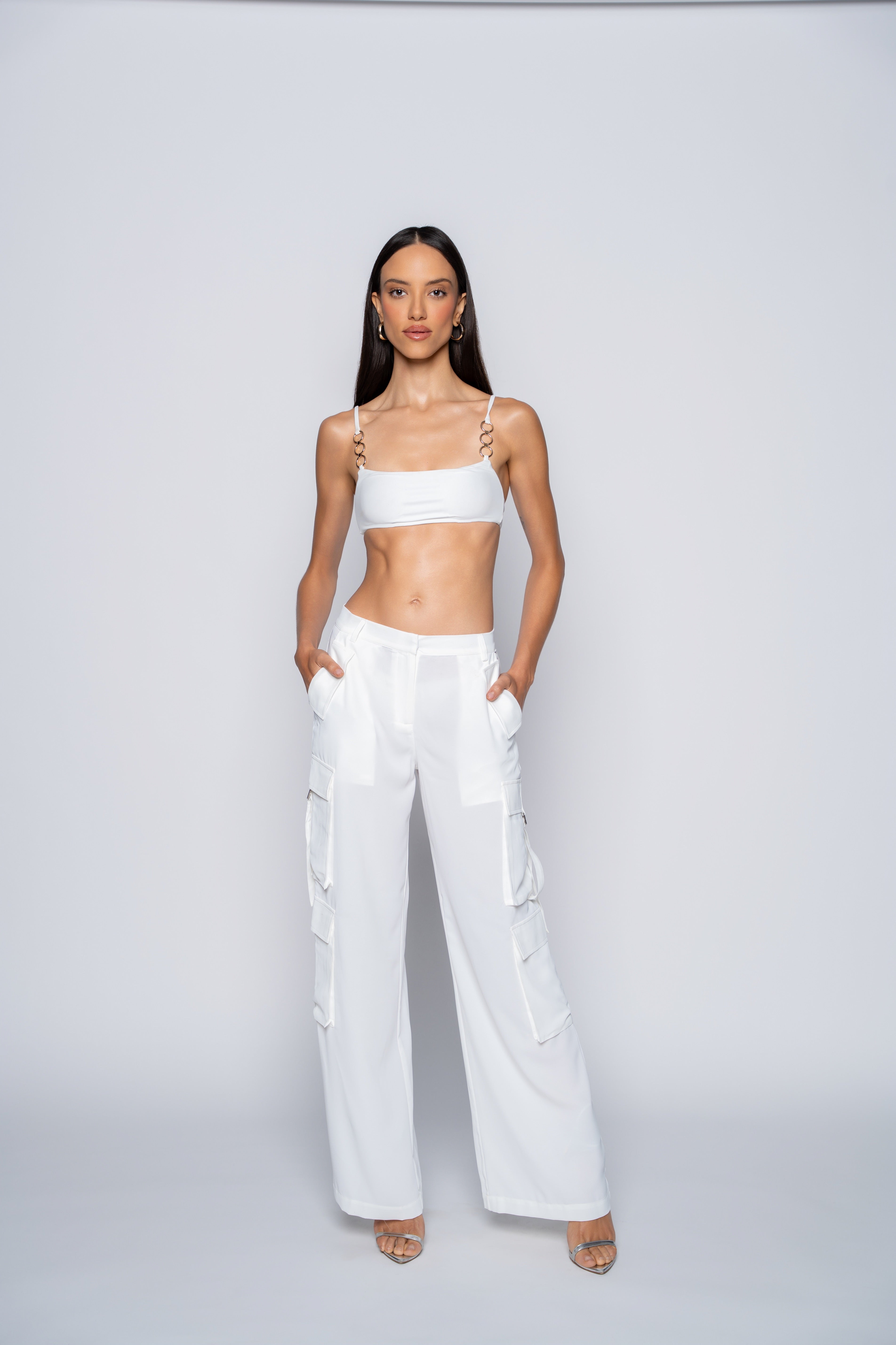 Jade Cargo Pants – Creamy Off-White