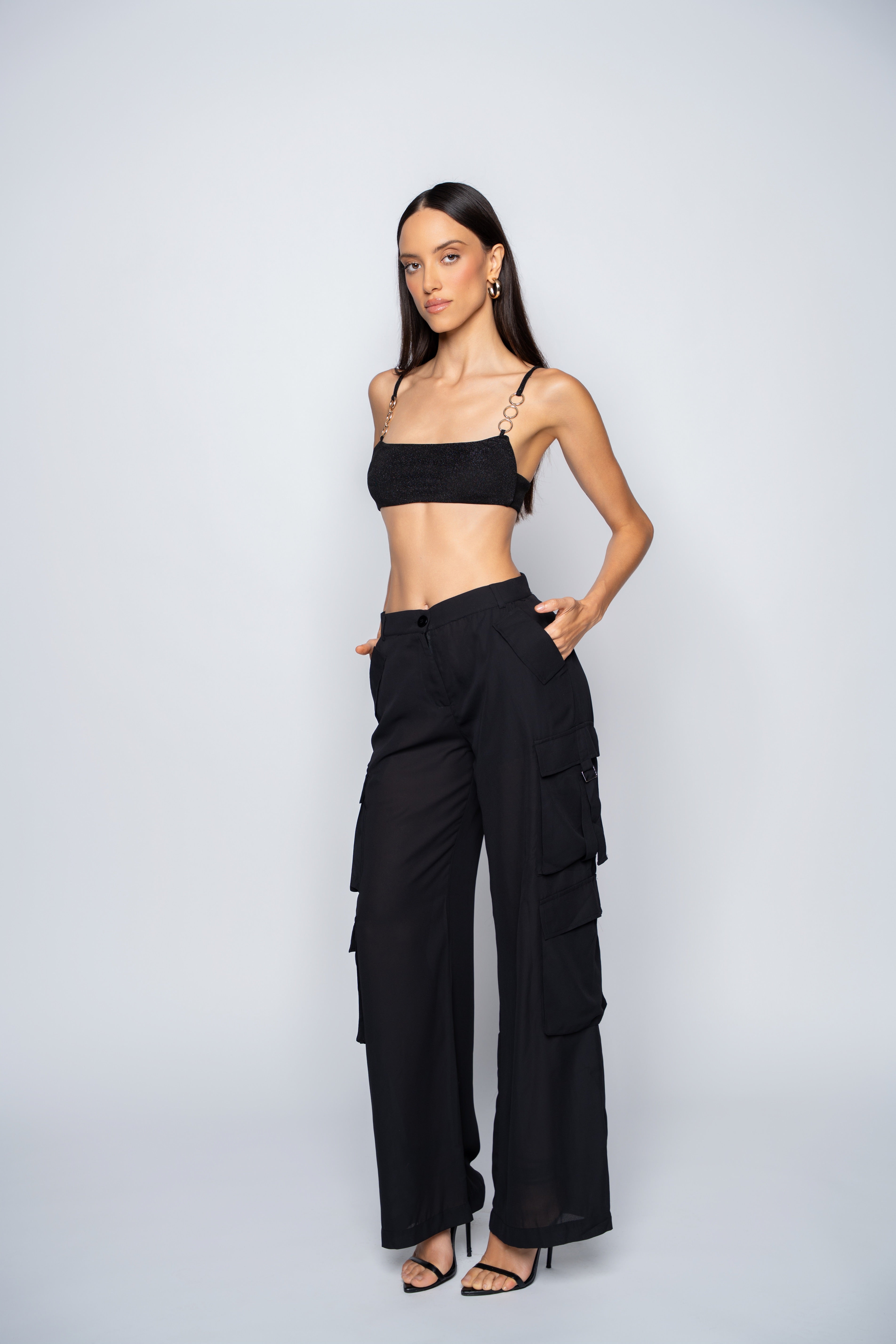 Jade Cargo Pants – Black