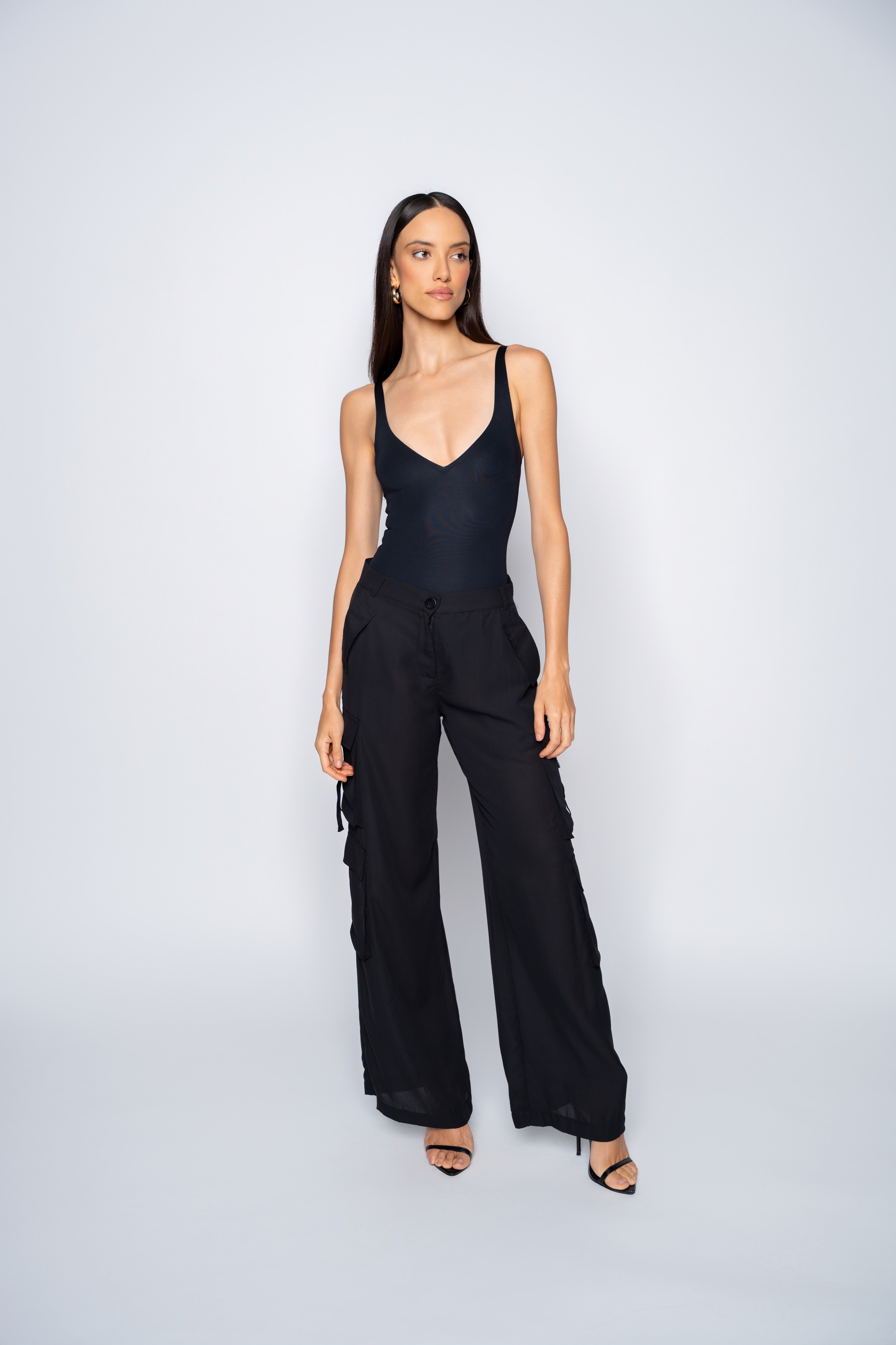 Jade Cargo Pants – Black