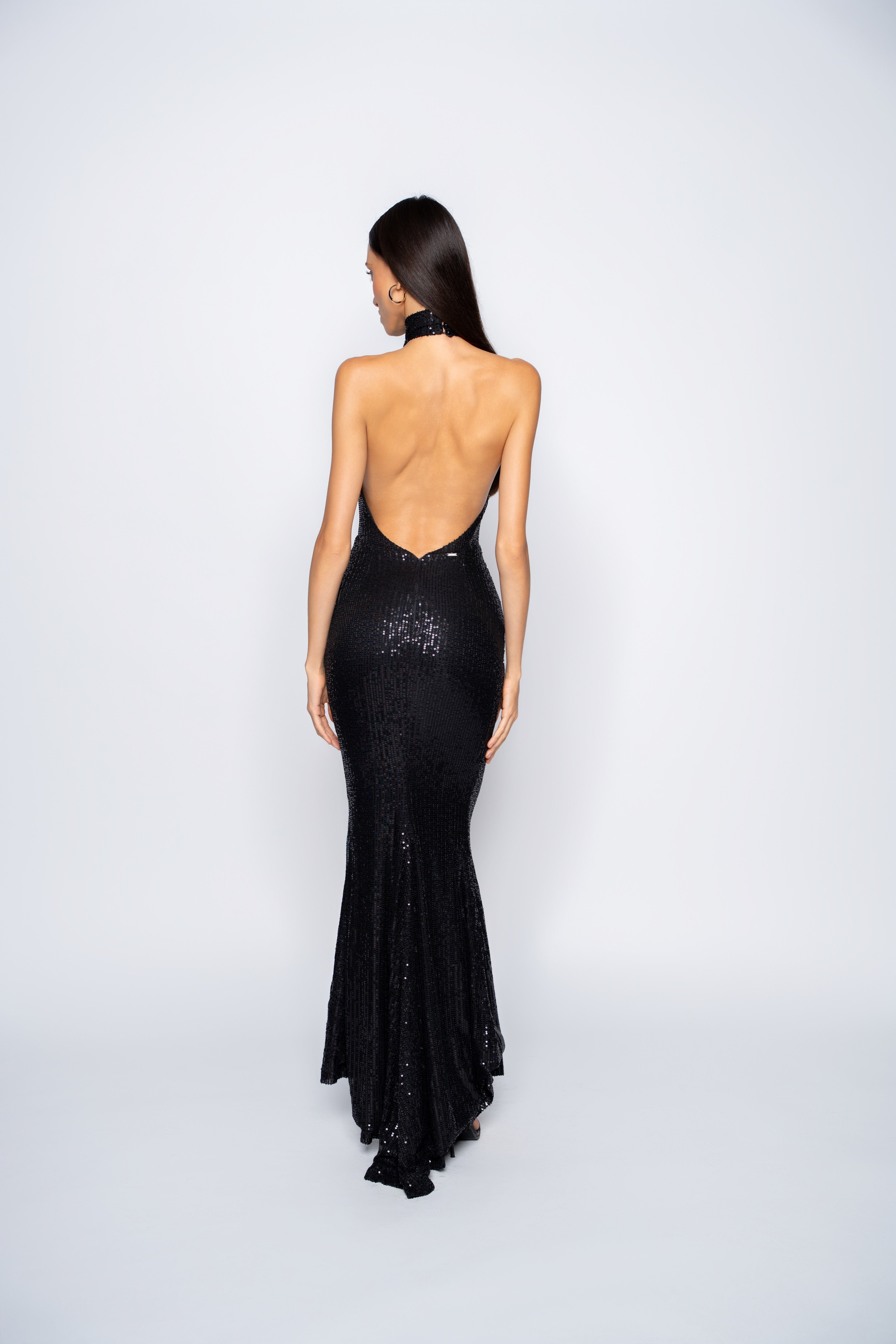 Onyx Sequin Maxi Dress - Black Small available  (pre-order size XS and M )